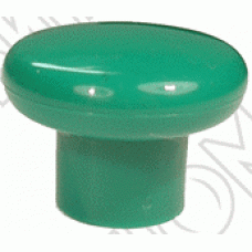 Ручка кнопка пластиковая, зеленая