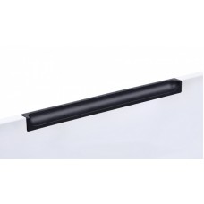 Ручка  врезная EVA   128мм  черная матовая